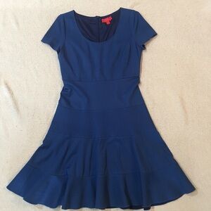 LaVia 18 Blue Dress Short Sleeve US 8/ IT 44 EUC